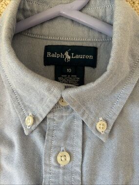 Boys Polo by Ralph Lauren Light Blue Oxford Button-Down Shirt